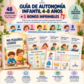 Guía de Autonomía Infantil 4–8 años + 5 Bonos Imprimibles 🎁